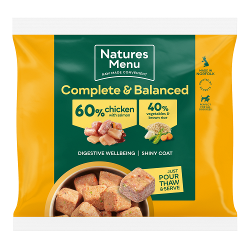 Natures Menu Complete & Balanced 60/40 Chicken with Salmon, Vegetables & Brown Rice 1Kg